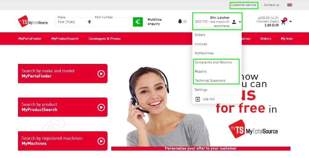 Complaints and returns