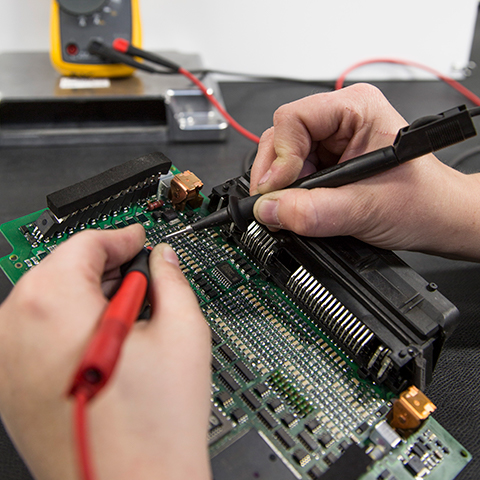 Services geleverd door de elektronica-afdeling