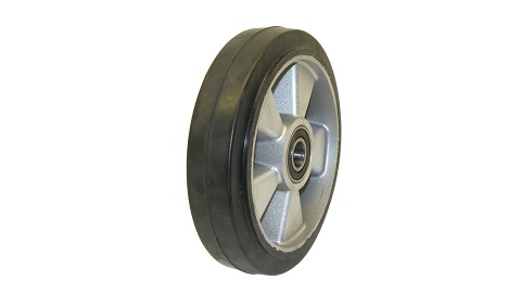 Rubber pallet truck wheels