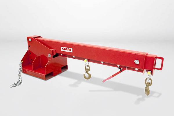 Forklift crane jibs