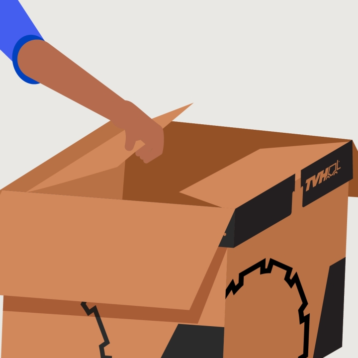 Open up the inner edges.