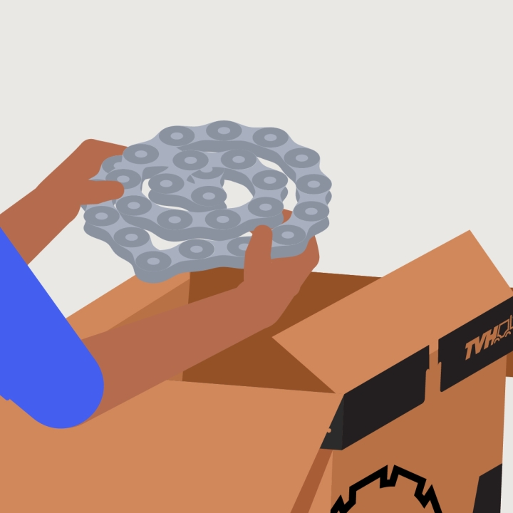 Take your goods out of the box.