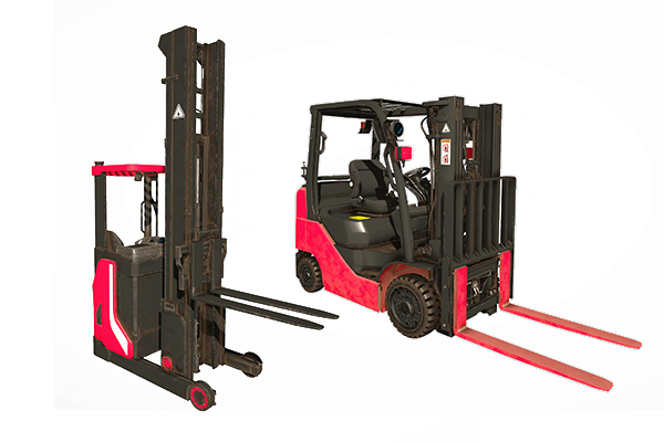 Forkliftler veya depo ekipmanları