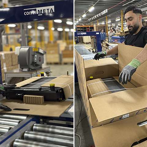 Working with our packaging engineers