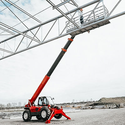 What are the various applications of a telehandler?