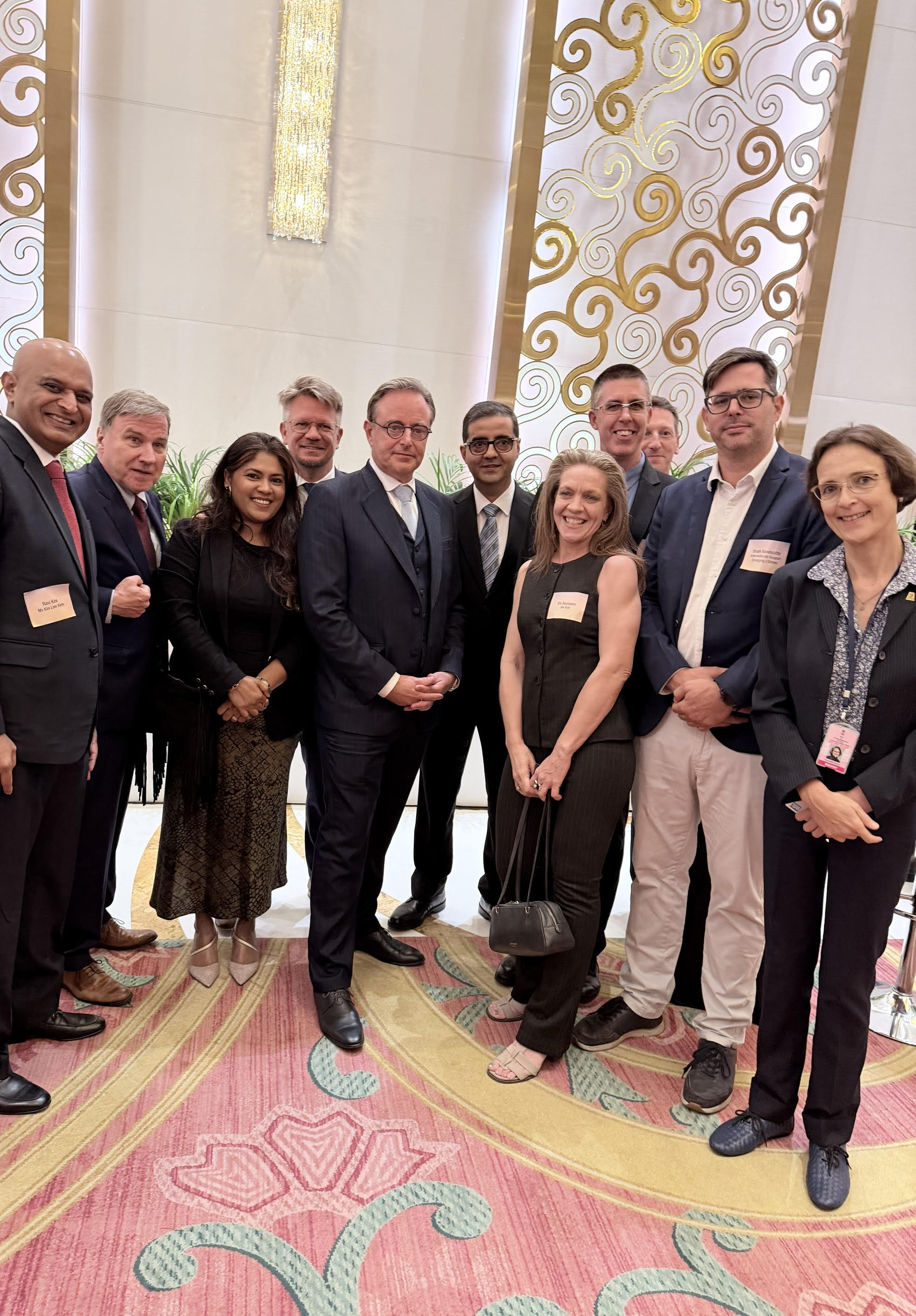 Belgian Prime Minister with TVH Leadership at Mumbai Trade Event