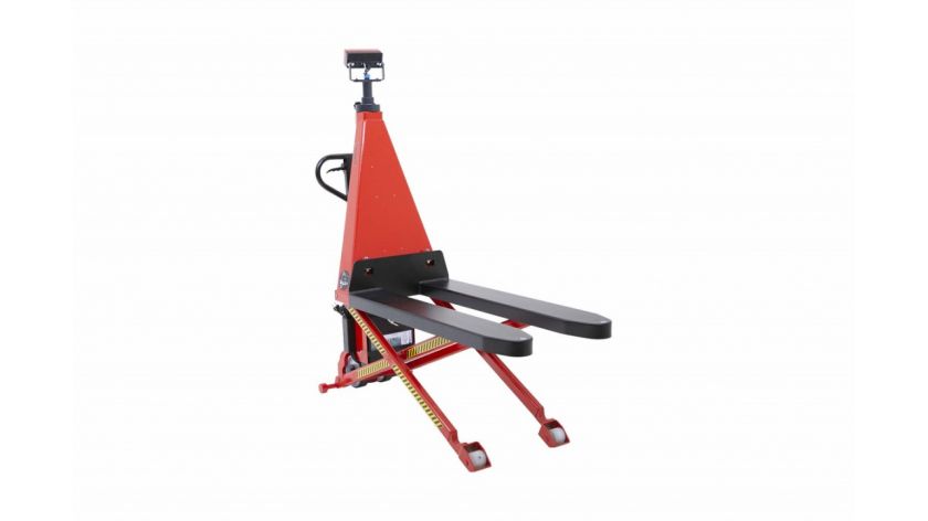 Electric scissor pallet truck with weighing scales