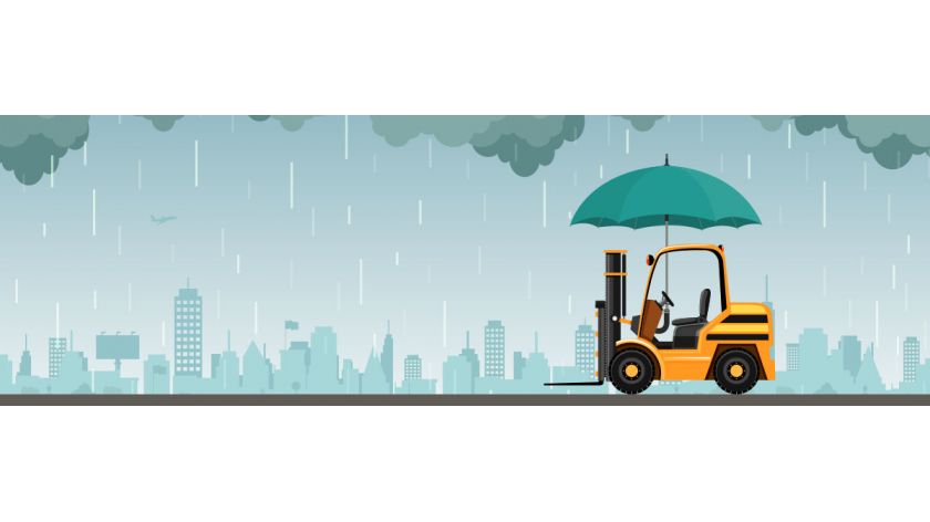 Combata el Mal Tiempo con Cubiertas de Lluvia para Montacargas
