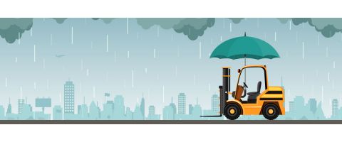 Combata el Mal Tiempo con Cubiertas de Lluvia para Montacargas