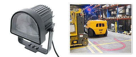 Projection warning lights