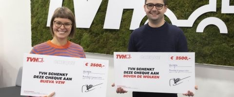 TVH overhandigt de cheques
