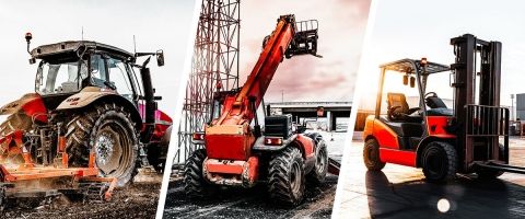 Glass for agriculture equipment, telehandlers and forklifts