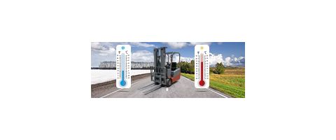 Wie beeinflusst die Temperatur die Funktion eines Gabelstaplers?