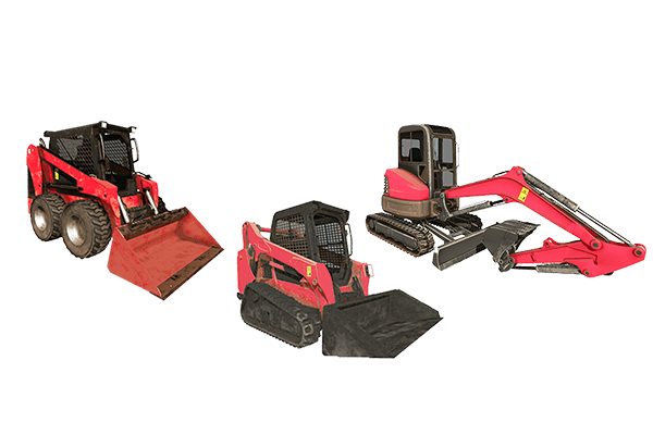 Small earth moving parts and accessories