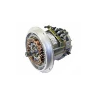 Electric motors for articulated wheel loaders