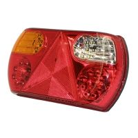 Bale wrapper tail lights